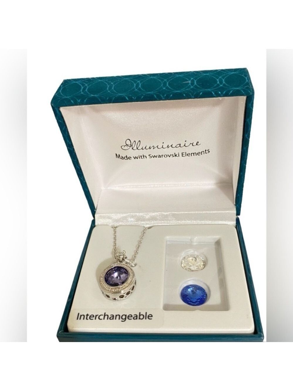 Illuminaire Made with Swarovski Elements interchangeable necklace.